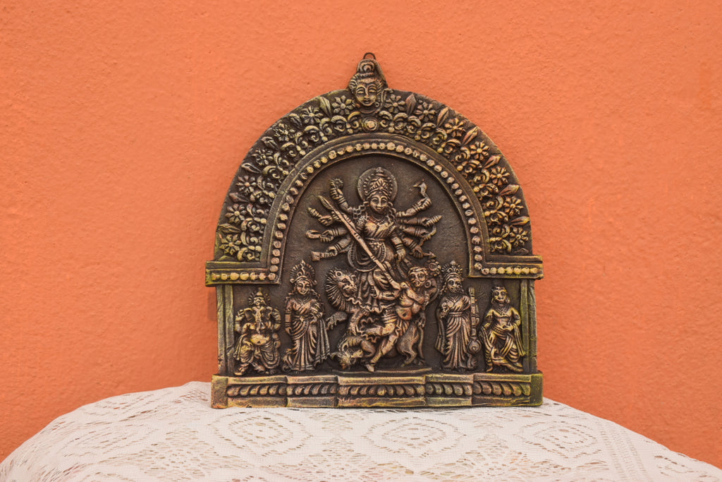 Terracotta Maa Durga Idol  || Maa Durga With Family